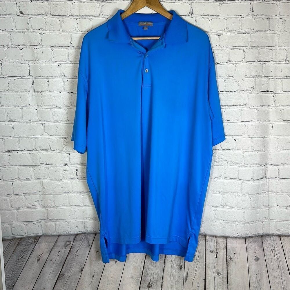 Peter Millar Summer Comfort Blue Springfield County Club Polo size XL